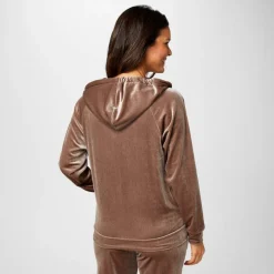 Velour Zip Hoodie
