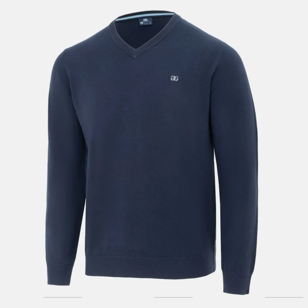 V Neck Classic Knitted Sweater Men