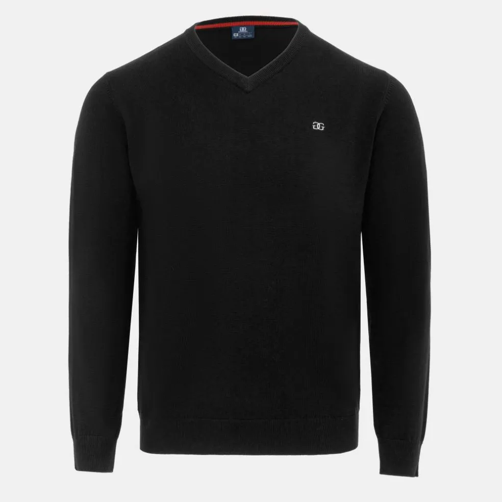 V Neck Classic Knitted Sweater Men