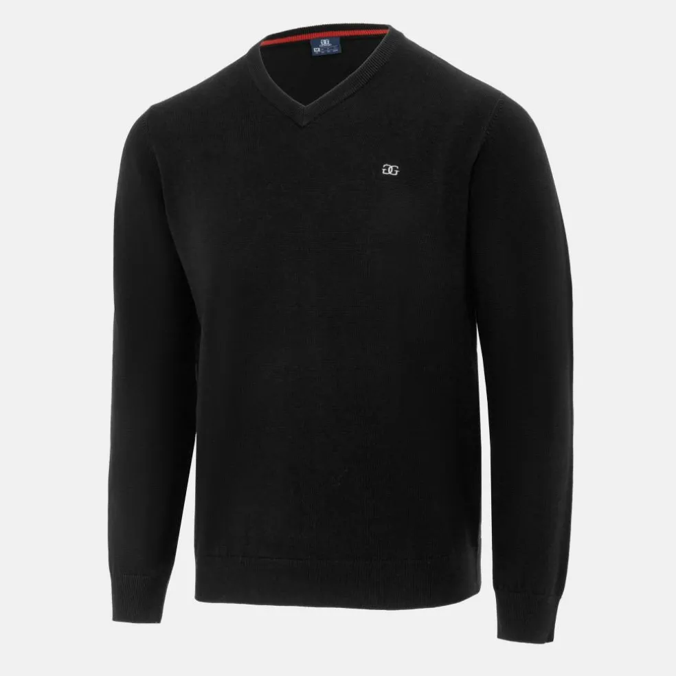 V Neck Classic Knitted Sweater Men