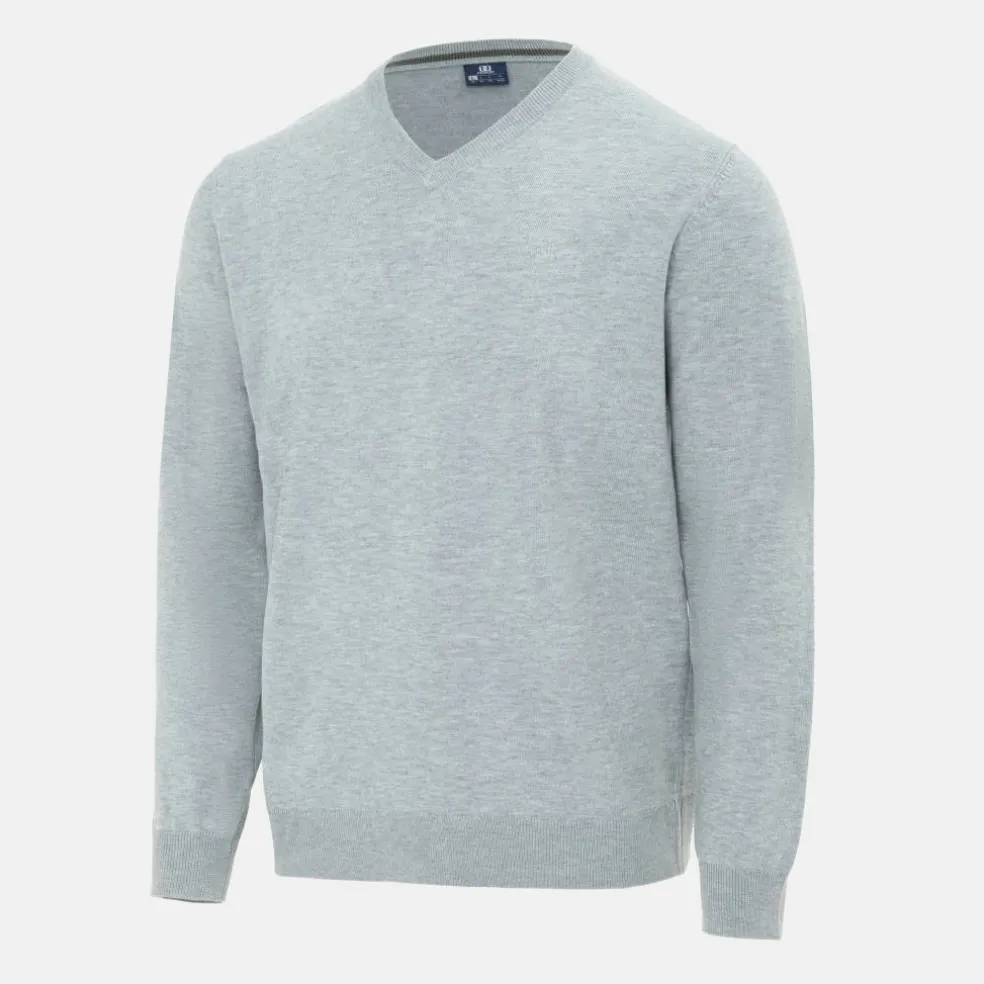 V Neck Classic Knitted Sweater Men