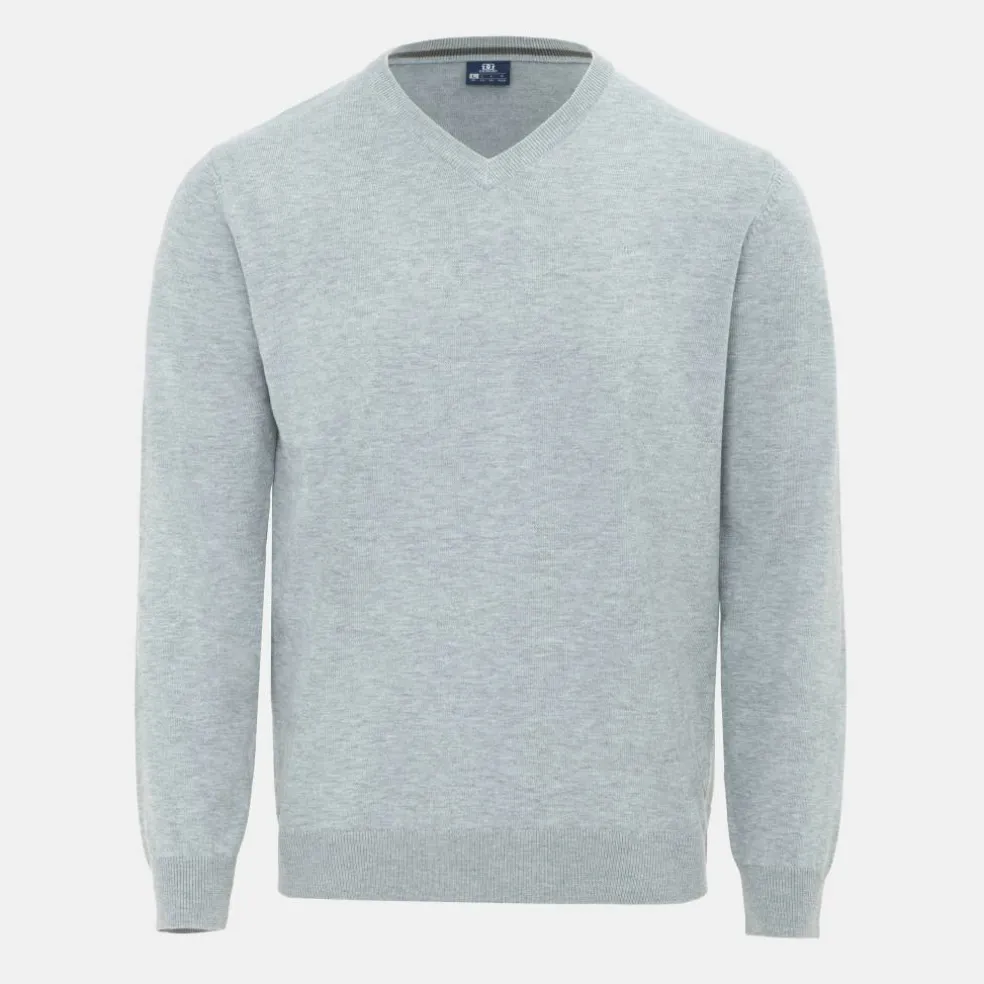 V Neck Classic Knitted Sweater Men