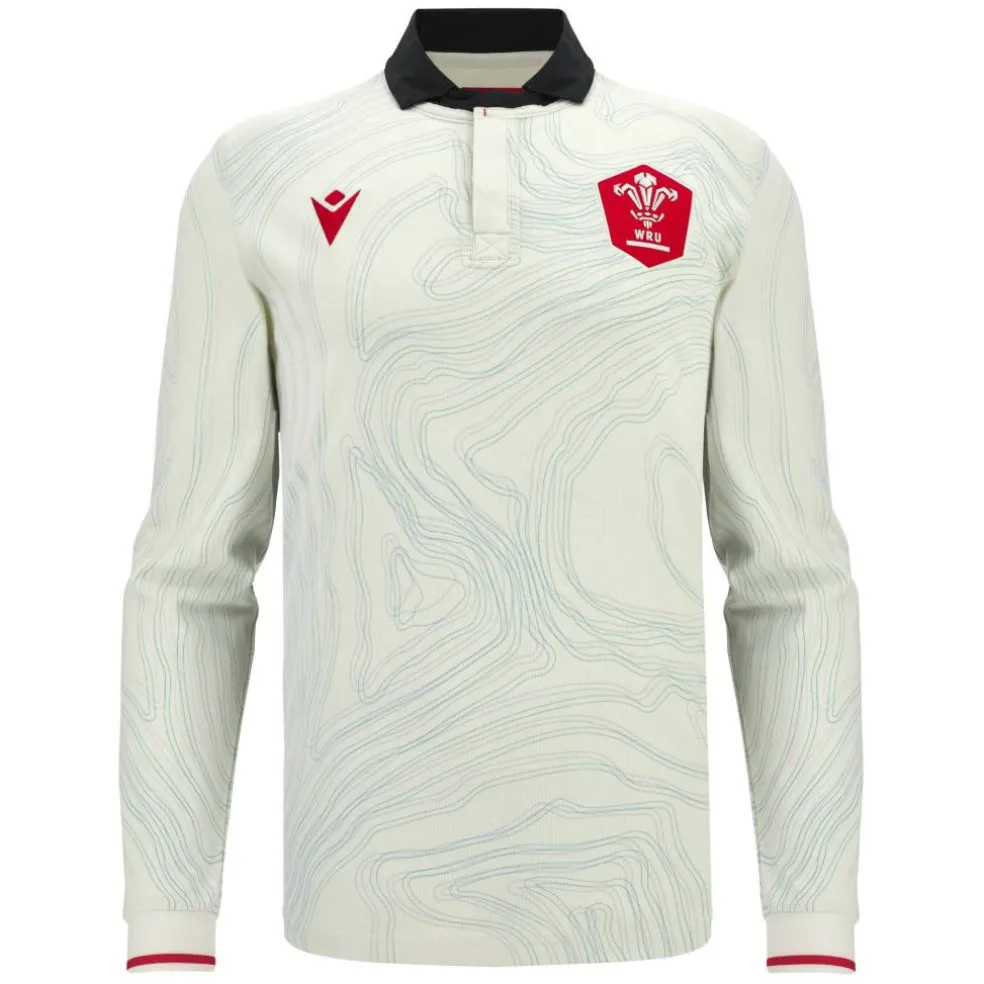 Wales Rugby Away Long Sleeve Shirt 2025 2026 Adults