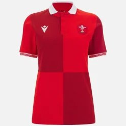 Wales Rugby Home Polo Shirt 2025 Womens
