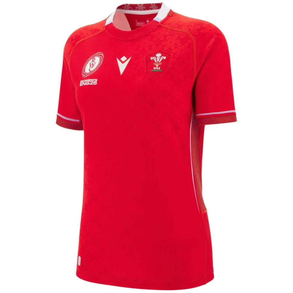 Wales Rugby Union World Cup Home Shirt 2025 Womens