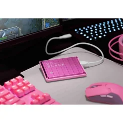 WD_BLACK P10 4TB (Pink) Game Drive Portable External Hard Drive