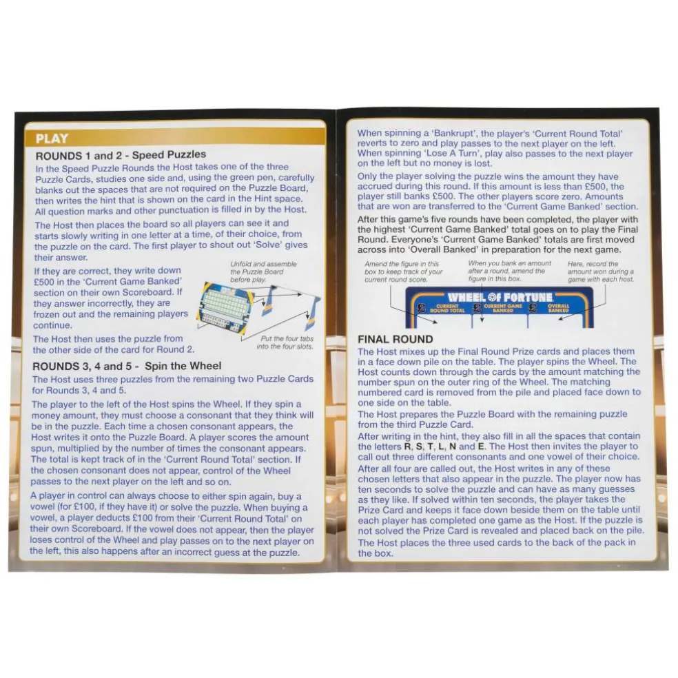Wheel of Fortune Board Game