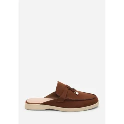 Where’s Flat Slip On Loafer With Tassel Detail