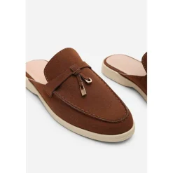 Where’s Flat Slip On Loafer With Tassel Detail