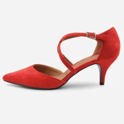 Wheres Low Kitten Heels With Crossover Strip