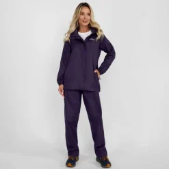 Women packaway waterproof jacket purple 36-48