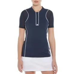 Women's PG Zipped Front Short-Sleeve Performance Polo Shirt