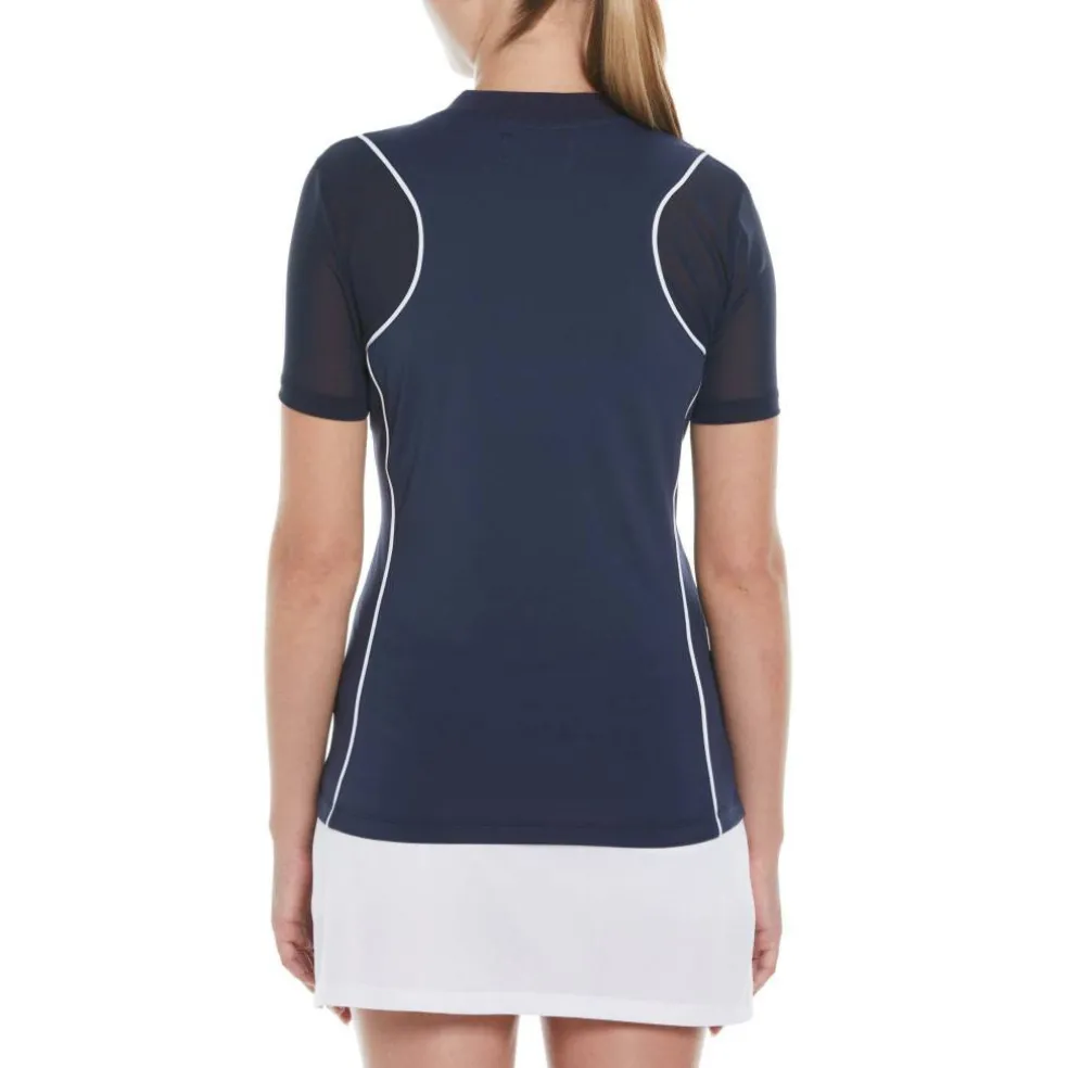 Women's PG Zipped Front Short-Sleeve Performance Polo Shirt