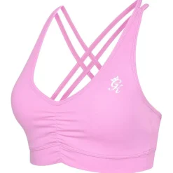 Womens Scrunch Bubblegum Pink Low Impact Sports Bra