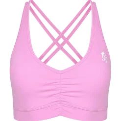 Womens Scrunch Bubblegum Pink Low Impact Sports Bra