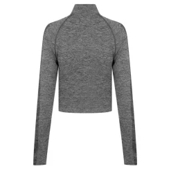 Women's Seamless Zipped Long-Sleeve Performance Gym Top