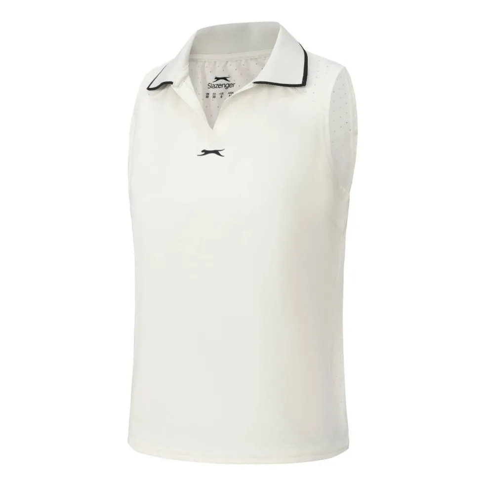 Women's Sleeveless Polo Neck Performance Vest