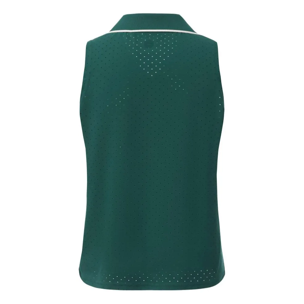 Women's Sleeveless Polo Neck Performance Vest