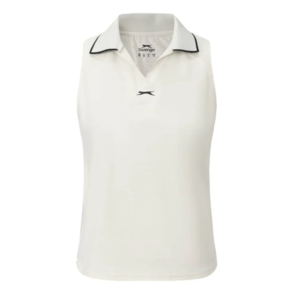 Women's Sleeveless Polo Neck Performance Vest