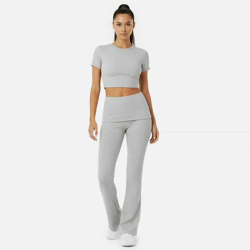 Women's Sophie Habboo Rib Flared Yoga Pants