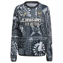 Womens adidas Arsenal Ian Wright Pre-Match Top