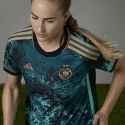 Womens adidas Germany Authentic Away Shirt 2023