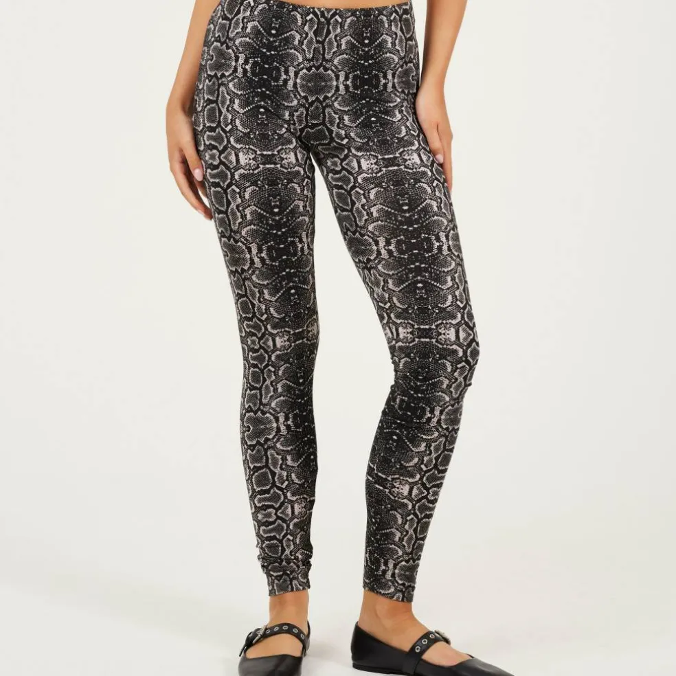 Womens All Over Snake Print Leggings
