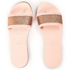 Women's Angra Glitter Ballet Rose Flip Flops