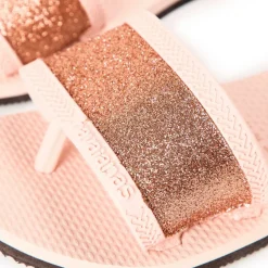 Women's Angra Glitter Ballet Rose Flip Flops