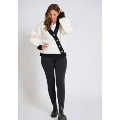 Women's Asymmetrical Button-Up Cardigan