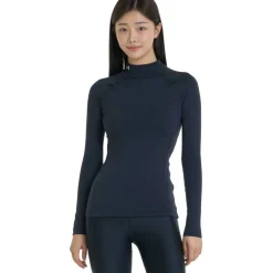 Women's Authentics Long-Sleeve Performance Mockneck Gym Top