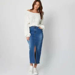 Women's Bardot Cream Cable Knit Jumper