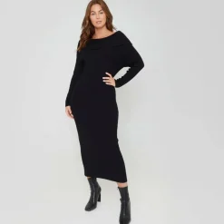 Women's Bardot Knitted Jumper Dress