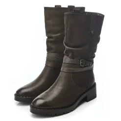 Women's Beckette Khaki Nubuck Flat Ankle Boots