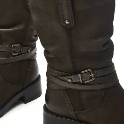 Women's Beckette Khaki Nubuck Flat Ankle Boots