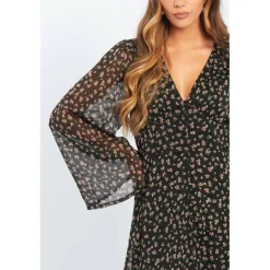 Women's Bell Sleeve Mini Dress