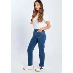 Women's BeYou Mom Straight Leg Jeans