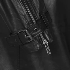 Women's Biker Long Sleeve Leather Jacket