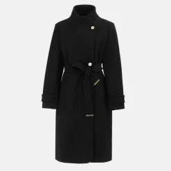 Women's Billie Belted Long Sleeve Mid-Length Overcoat