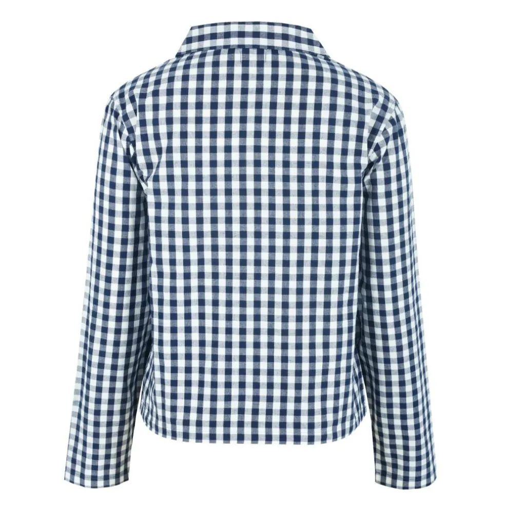 Women's Boxy Relaxed Fit Long Sleeve Pyjama Top