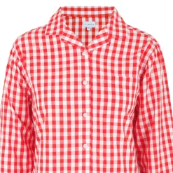 Women's Boxy Relaxed Fit Long Sleeve Pyjama Top