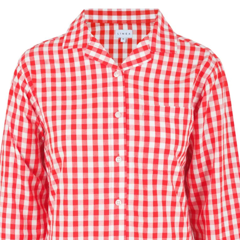 Women's Boxy Relaxed Fit Long Sleeve Pyjama Top