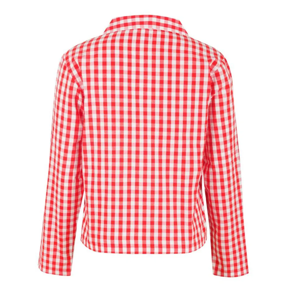 Women's Boxy Relaxed Fit Long Sleeve Pyjama Top
