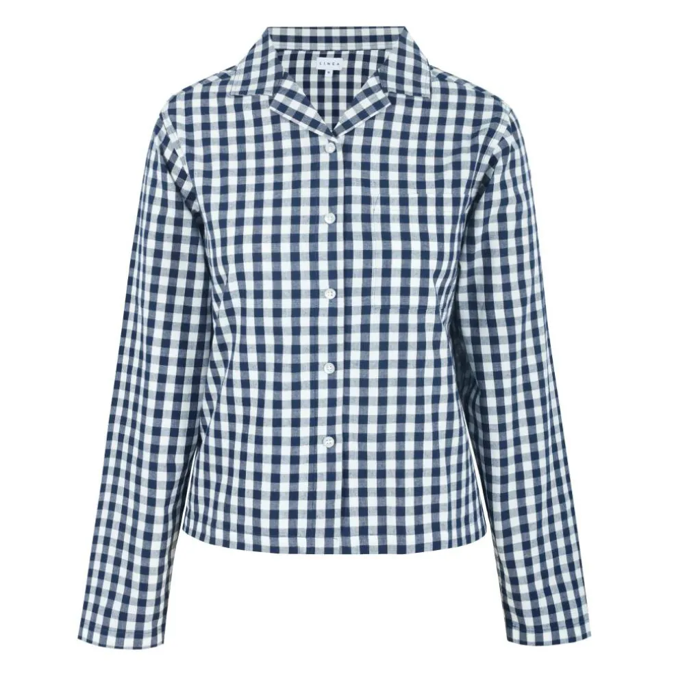 Women's Boxy Relaxed Fit Long Sleeve Pyjama Top