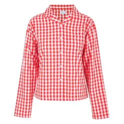 Women's Boxy Relaxed Fit Long Sleeve Pyjama Top