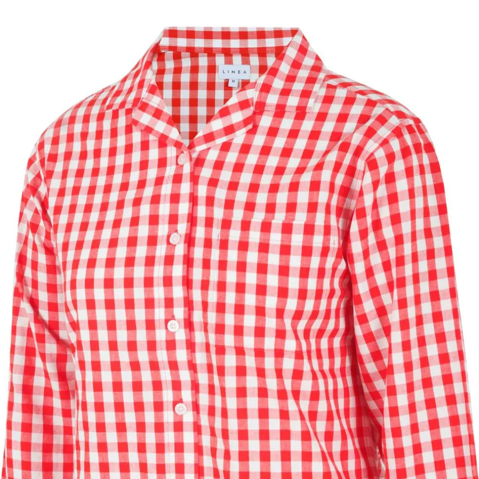 Women's Boxy Relaxed Fit Long Sleeve Pyjama Top
