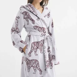 Women's Burnout Fluffy Dressing Gown