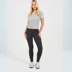 Womens Classic Shape Leggings Charcoal