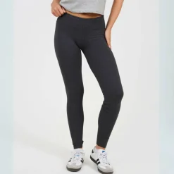 Womens Classic Shape Leggings Charcoal