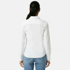 Women's Classic Twill Long Sleeve Plain Shirt